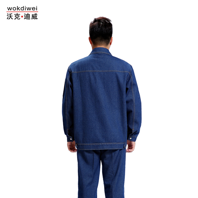 廠家直銷牛仔工作服定制批發(fā)621-1